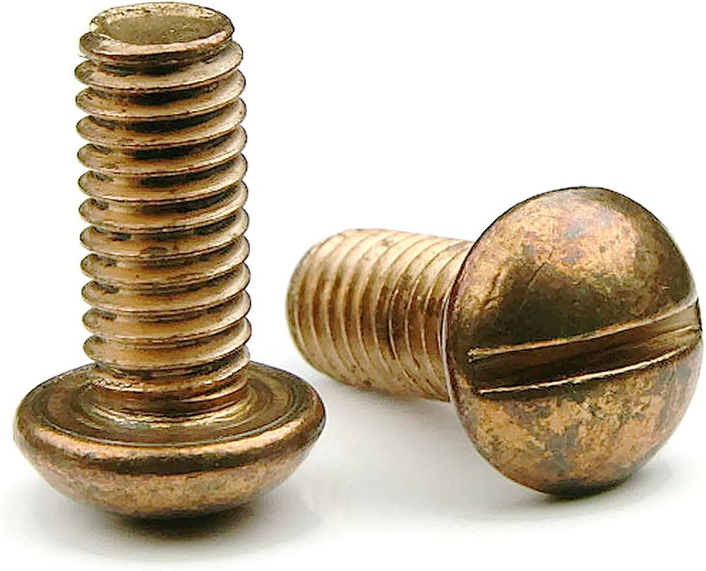 TORNILLO ESTUFA CABEZA REDONDA BRONCE